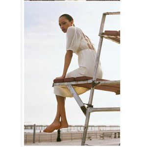 Zara Knit Dress with Sheer Backless Top Sz M